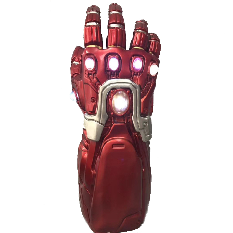 Avengers Endgame Iron Man Tony Stark Infinity Gauntlet Gloves Cosplay Prop Red Version