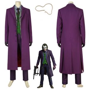 Joker Costume Cosplay Suit Batman The Dark Knight Rises Ver.1
