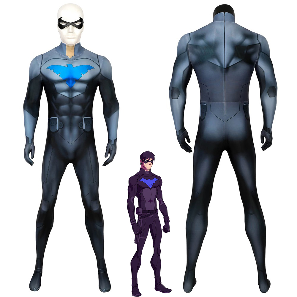 Nightwing Suit Richard Grayson Son of Batman Cosplay Costume