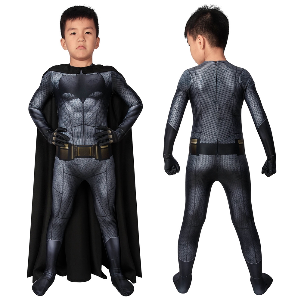Batman Costume Cosplay Suit Kids Bruce Wayne Batman v Superman Dawn of Justice 3D Printed