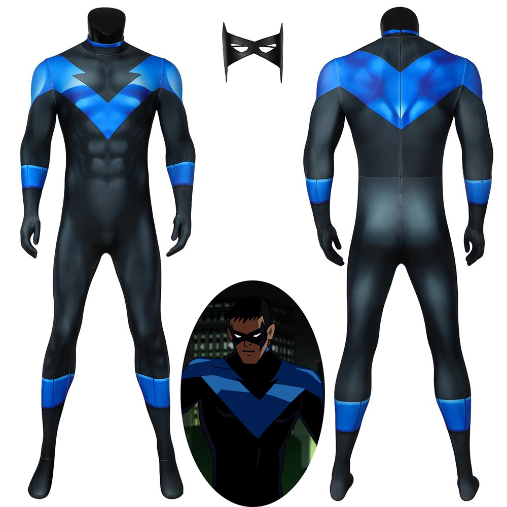 Nightwing Costume Cosplay Jumpsuit Batman Under the Red Hood