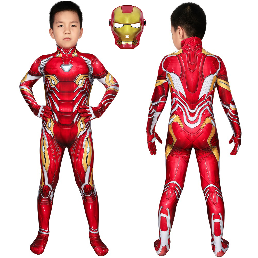 Iron Man Costume Cosplay Nanotech Suit KidsTony Stark Avengers Endgame 3D Printed