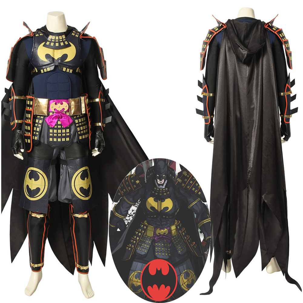 Batman Ninja Batman Bruce Wayne Cosplay Costume with Cloak Men Outfit