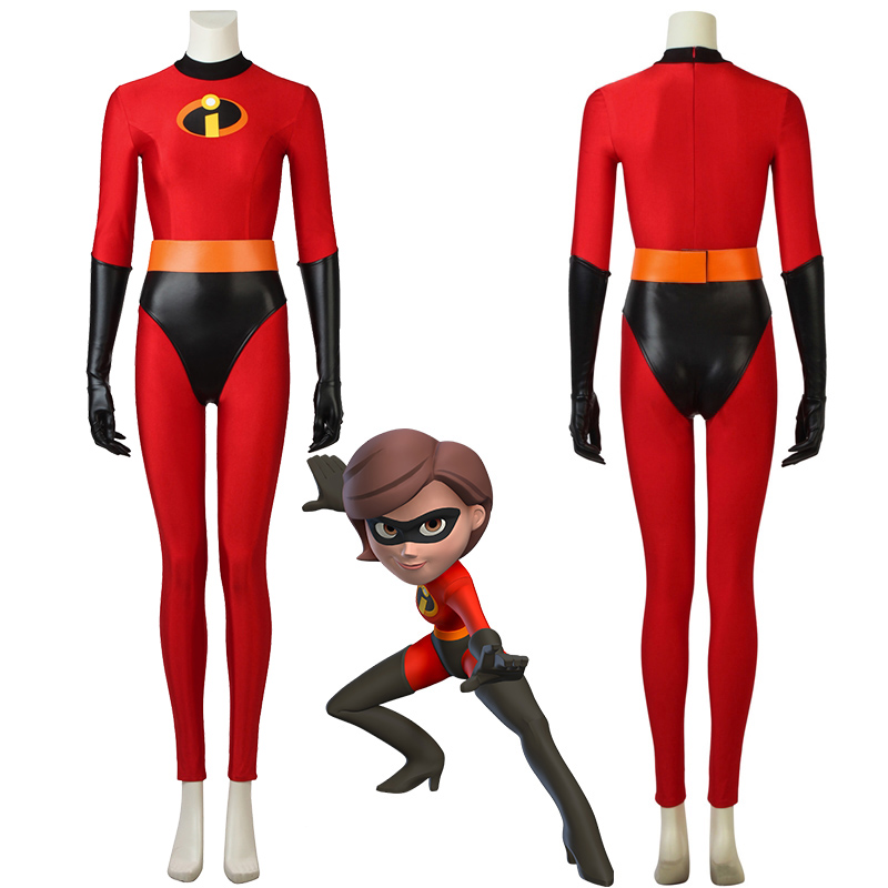 Incredibles 2 Elastigirl Helen Parr Cosplay Costume Spandex Jumpsuit