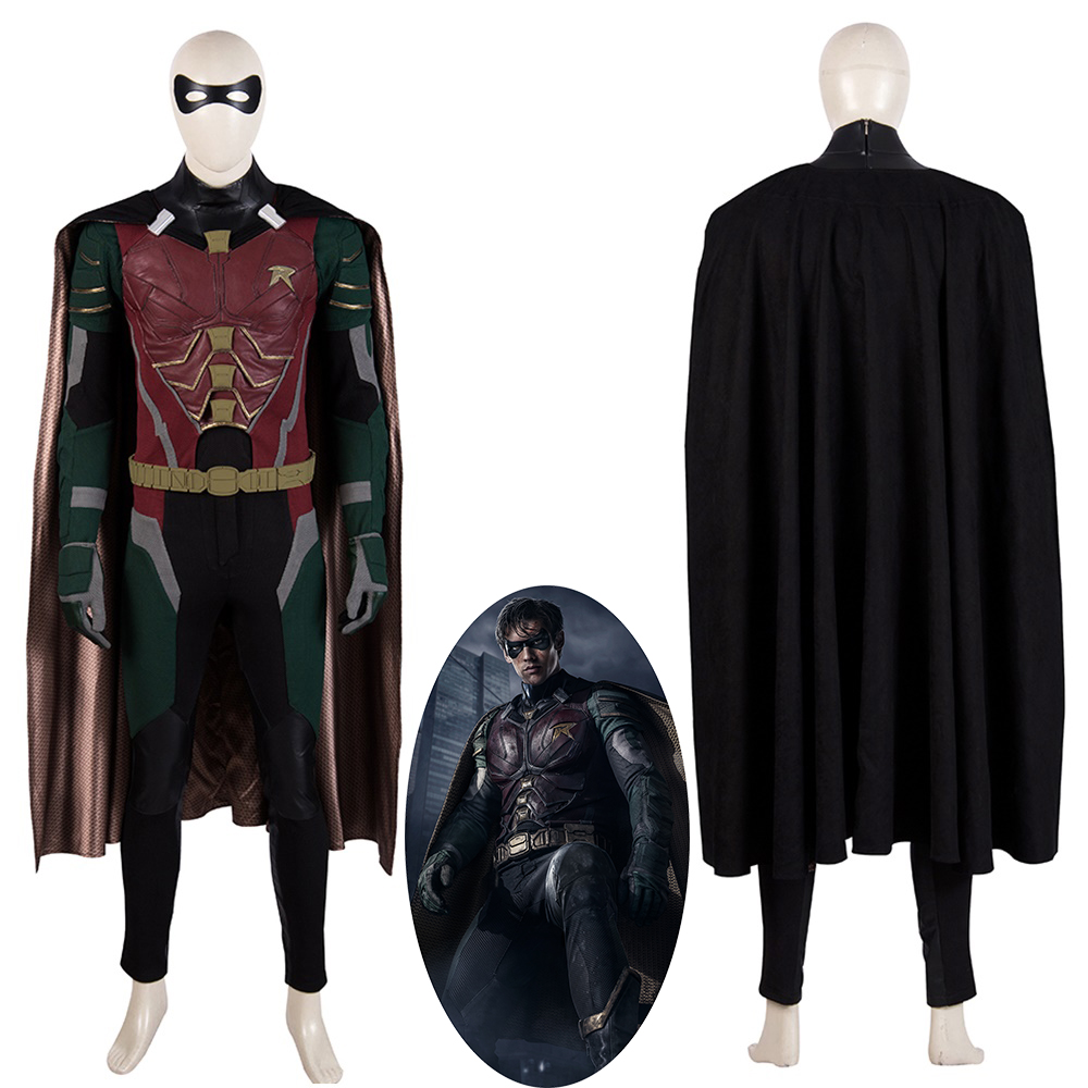 Titan Dick Grayson Robin NightWing Cosplay Costume Men Halloween Outfit