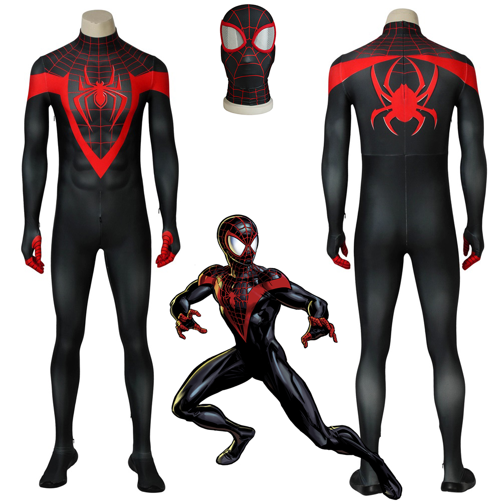 Miles Morales Costume Cosplay Suit Ultimate Spider-Man 3D Printed