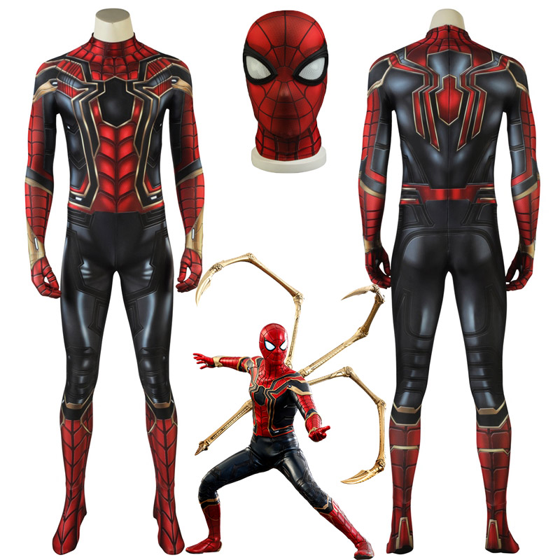 Avengers Infinity War Peter Parker Iron Spider-Man Suit Cosplay Costume