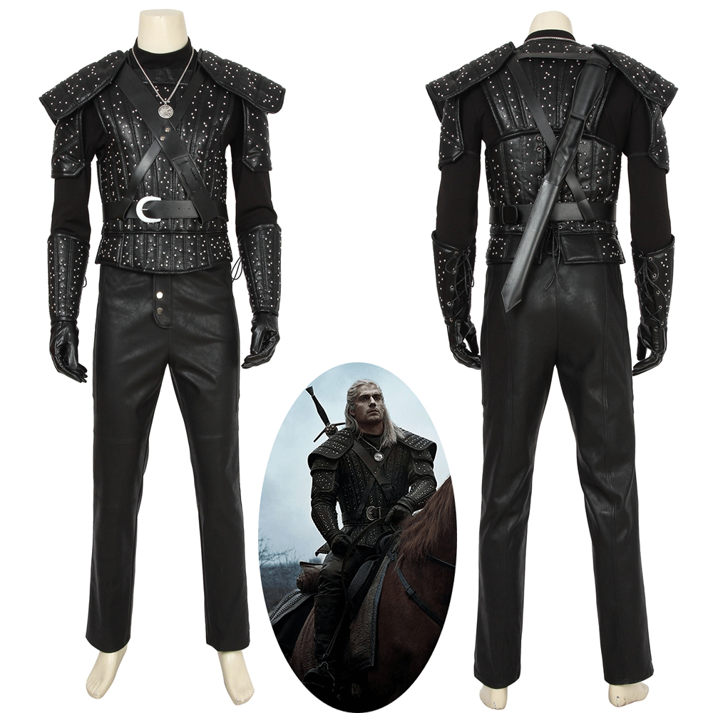 Geralt of Rivia Costume Cosplay Suit Gwynbleidd The Witcher Ver.1