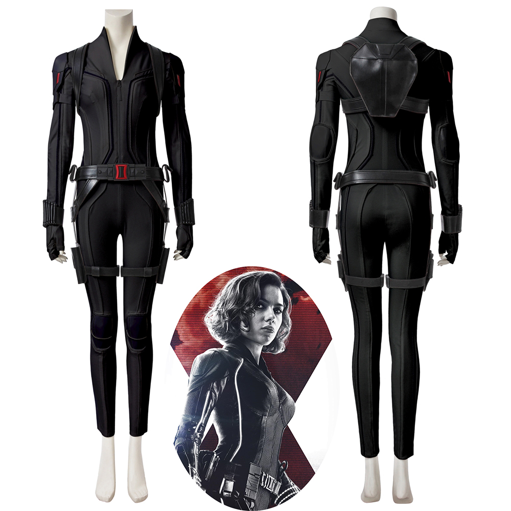 Black Widow Costume Cosplay Black Suit Natasha Romanoff