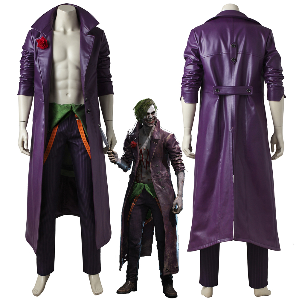 Injustice 2 Gods Among Us Joker Cosplay Costume Coat