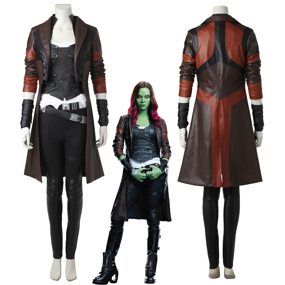 Guardians of the Galaxy Vol. 2 Gamora Cosplay Costume Suit