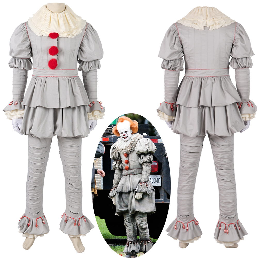 Pennywise Costume Cosplay The Dancing Clown IT Chapter 2 Halloween Ver 1