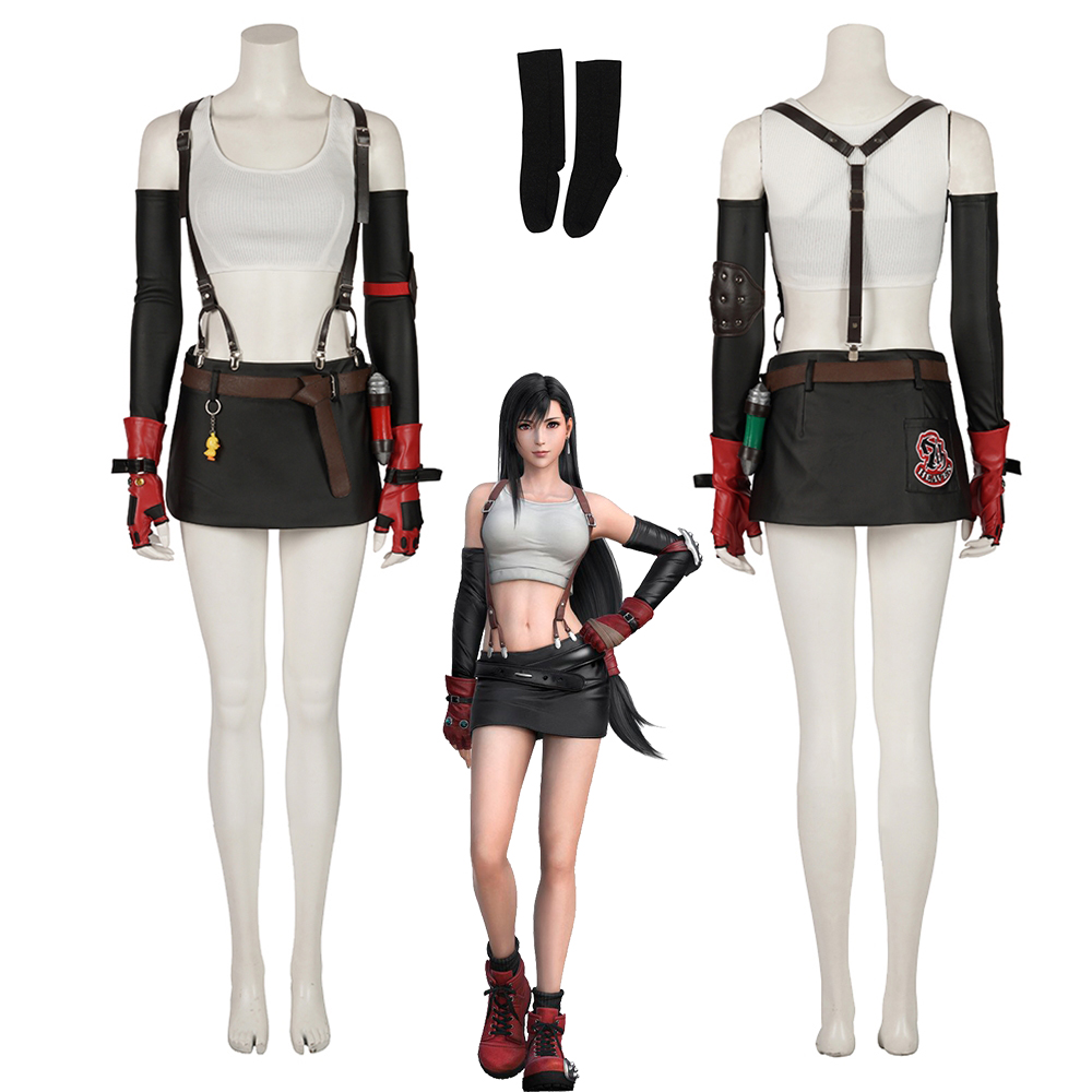Tifa Lockheart Costume Cosplay Suit Final Fantasy VII Remake Women's Version 1 Full Set